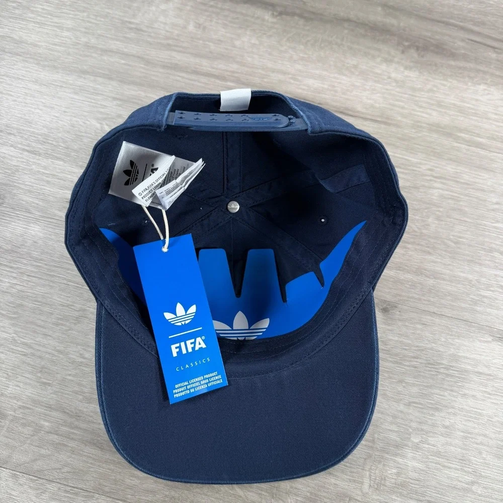 Adidas Retro 94 Snapback Hat Blue Cap FIFA World Cup KE2824 Soccer